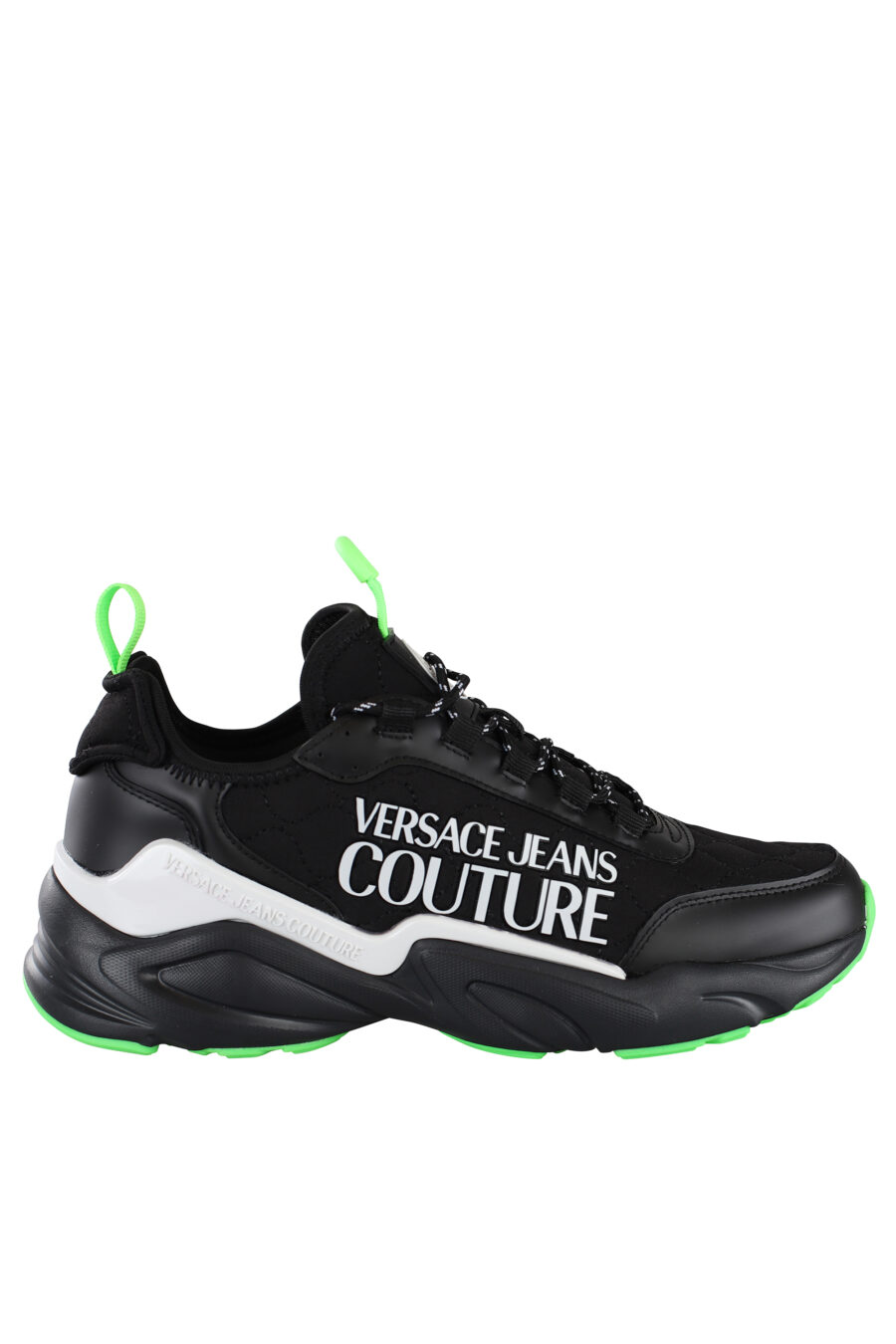 Zapatillas negras con detalles verdes y maxilogo blanco - IMG 6892
