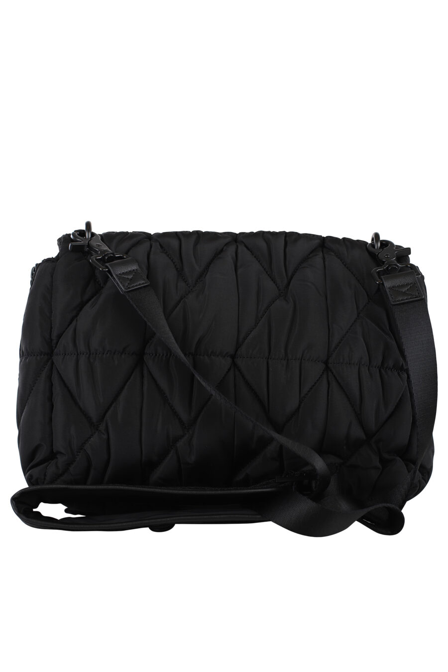 Nylon shoulder bag with monochrome "all over logo" - IMG 6924