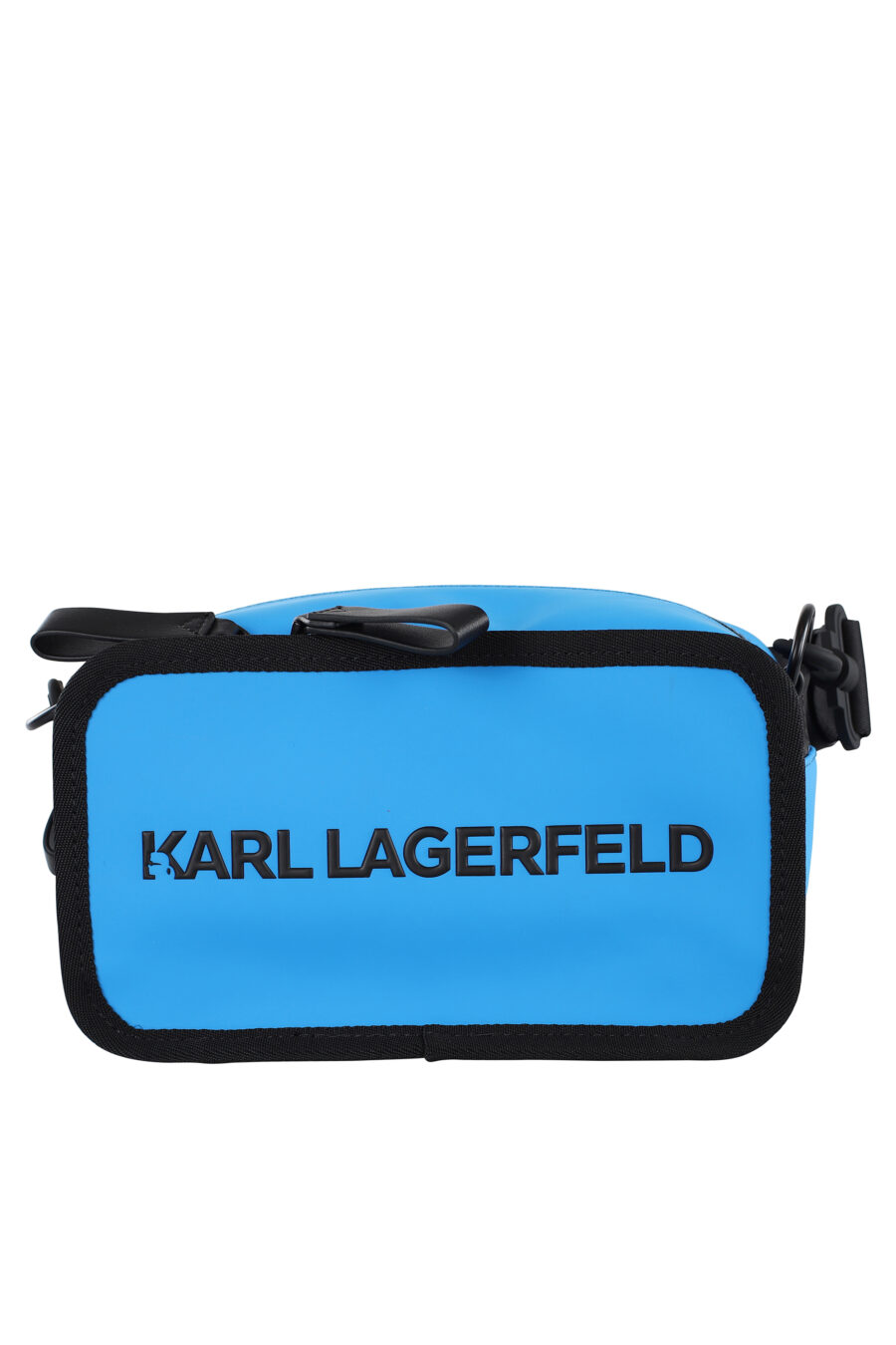 Mini blue shoulder bag with logo - IMG 6997