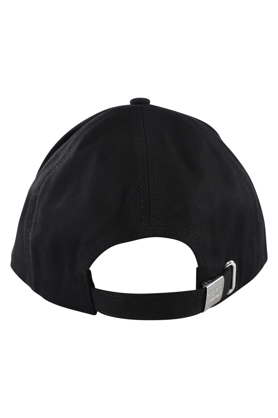 Gorra negra con logo de goma grande - IMG 7076
