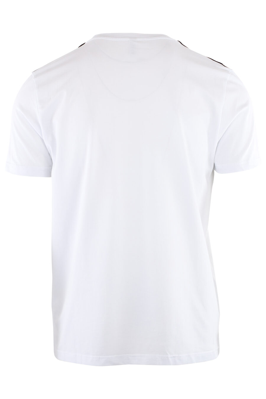 Pack de dos camisetas blancas con logo en cinta en hombros - IMG 7324