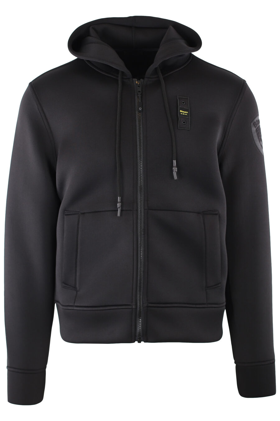 Black sweatshirt with hood and zip - IMG 7350