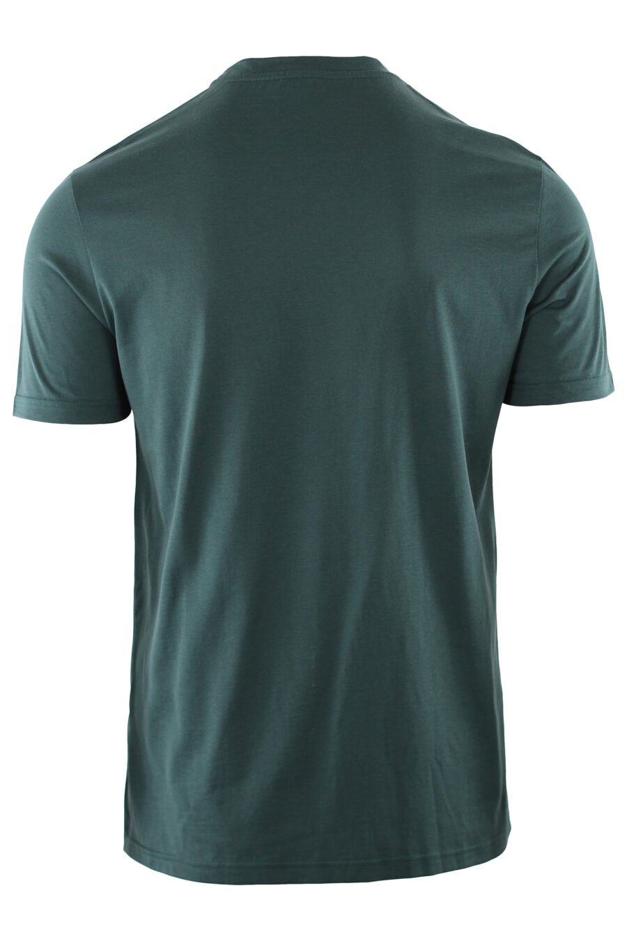 Dunkelgrünes T-Shirt mit weißem gesticktem Logo - IMG 7406