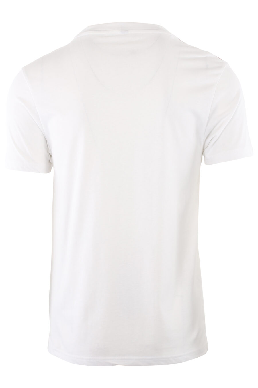 Camiseta blanca con logotipo en cinta hombros - IMG 7414