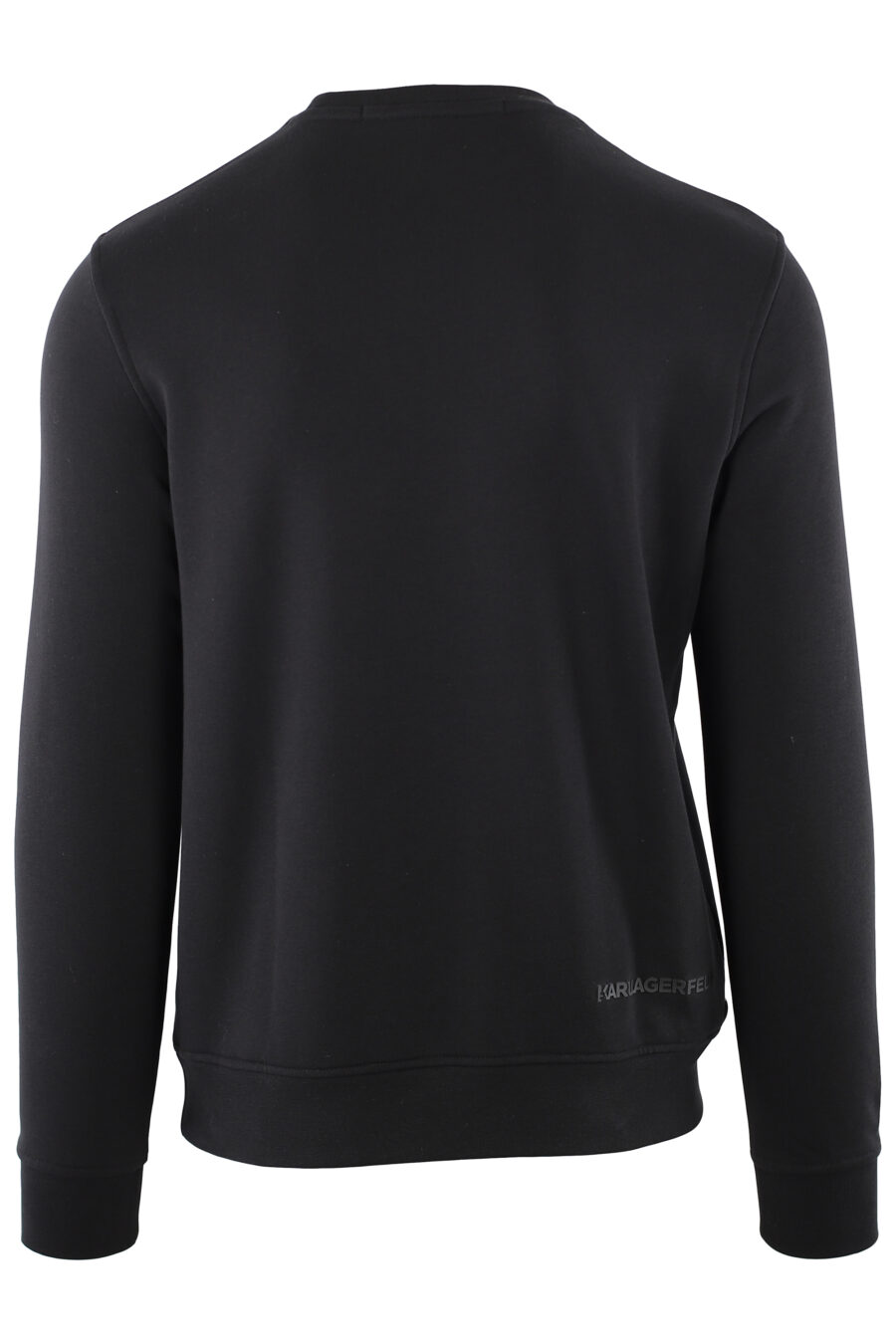 Black sweatshirt with fuchsia maxi logo - IMG 7447