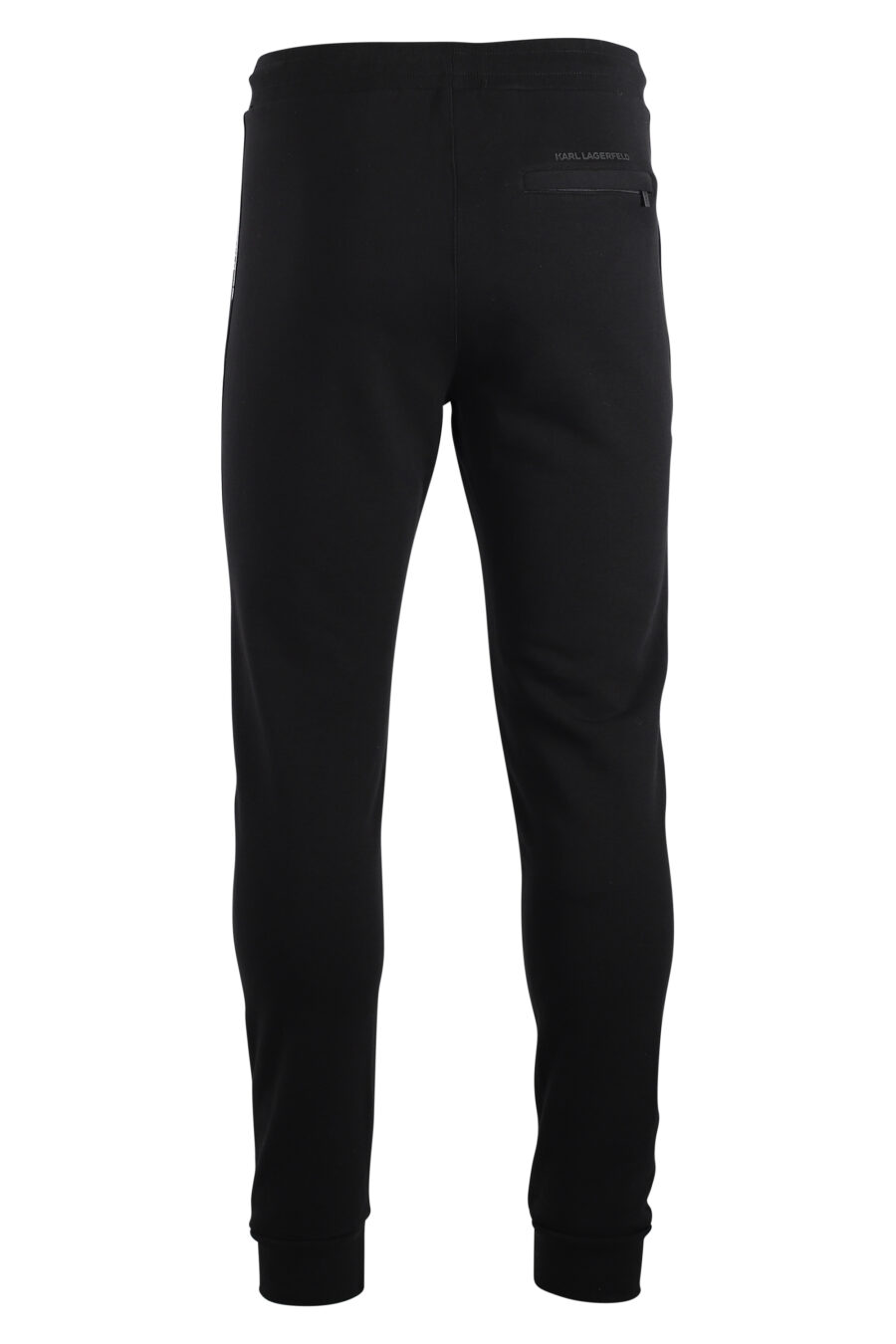 Pantalón de chandal negro con logo silueta pequeño - IMG 7500