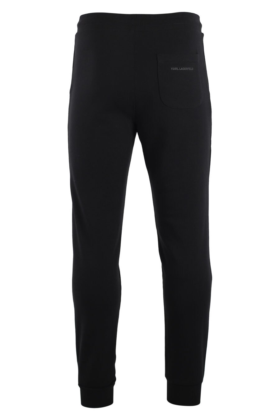 Tracksuit bottoms black with iridescent logo - IMG 7547