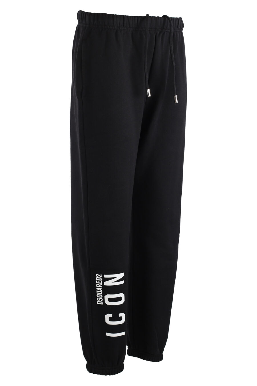 Pantalón de chándal negro con logo "icon" vertical - IMG 7572