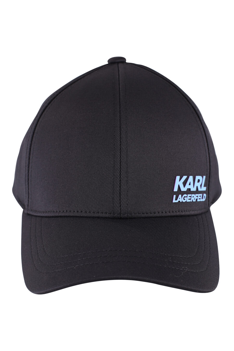 Black cap with sky blue logo - IMG 8526