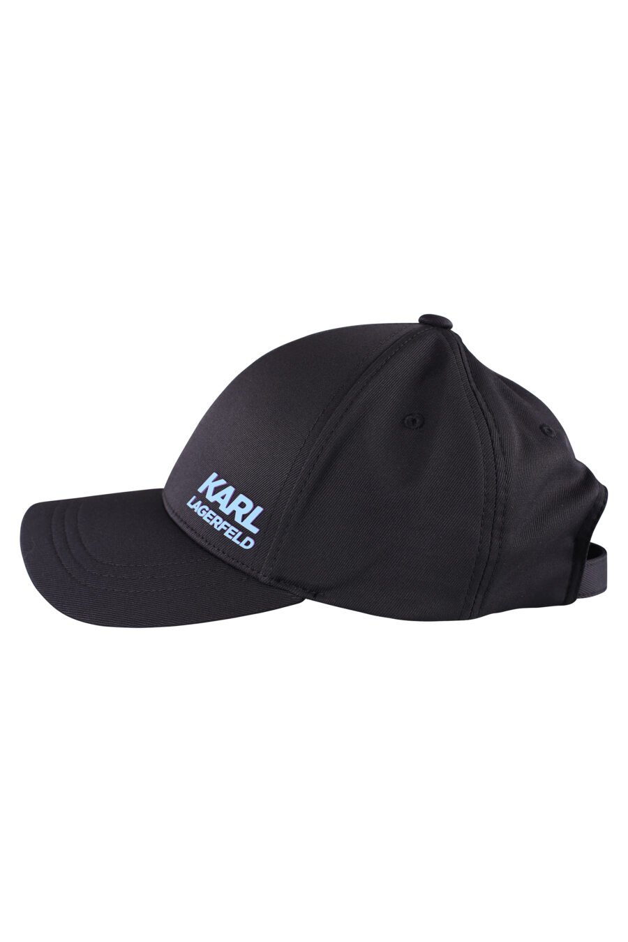 Schwarze Kappe mit himmelblauem Logo - IMG 8528