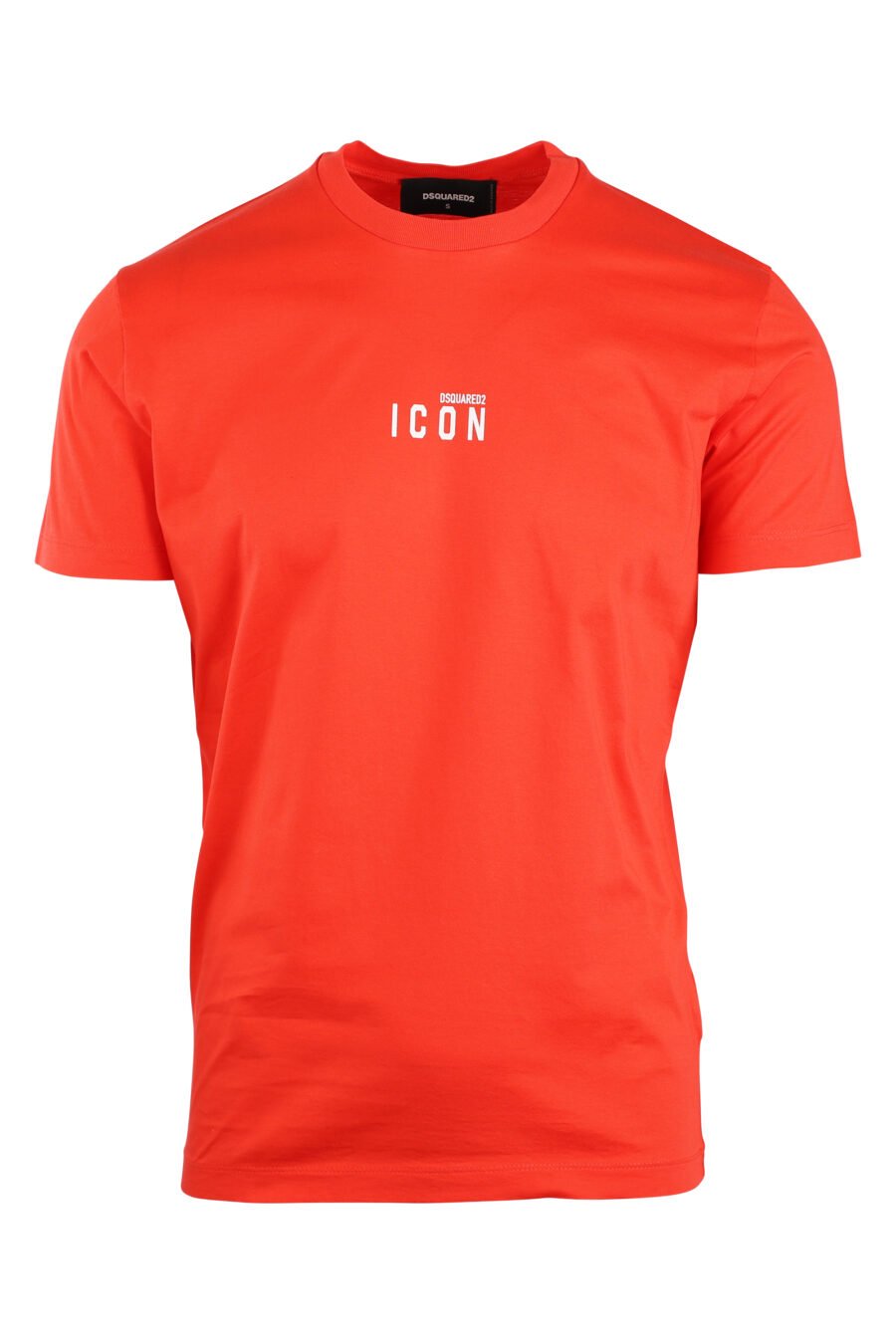 Orangefarbenes T-Shirt mit Minilogo "Icon" - IMG 8926