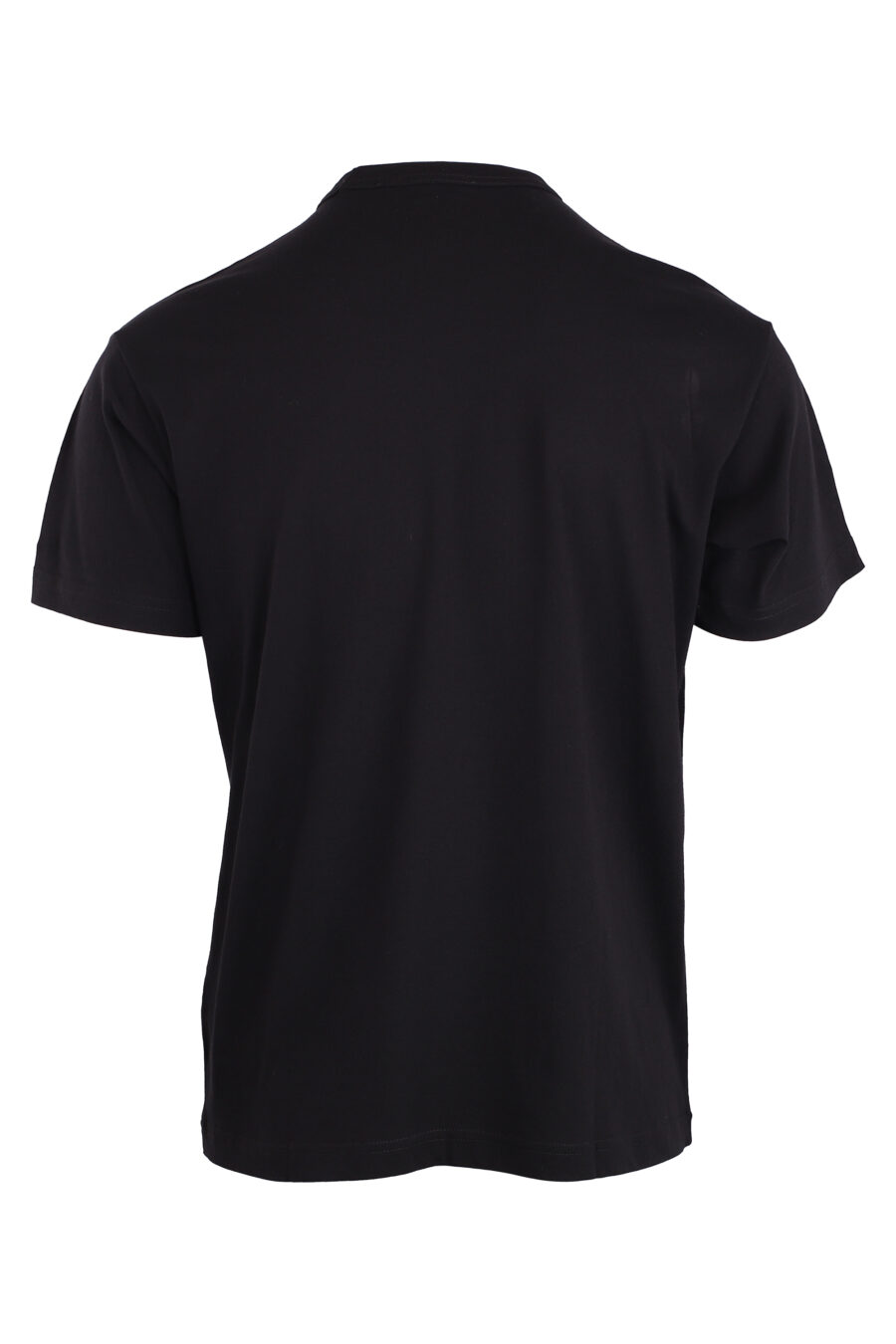 T-shirt preta com logótipo em chapa dourada - IMG 8946