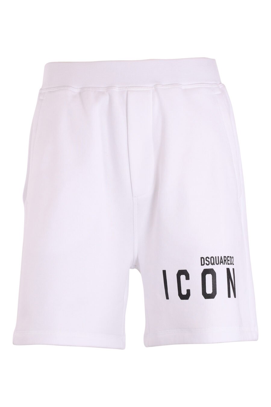 Pantalón de chándal corto blanco con doble logo lateral - IMG 8976
