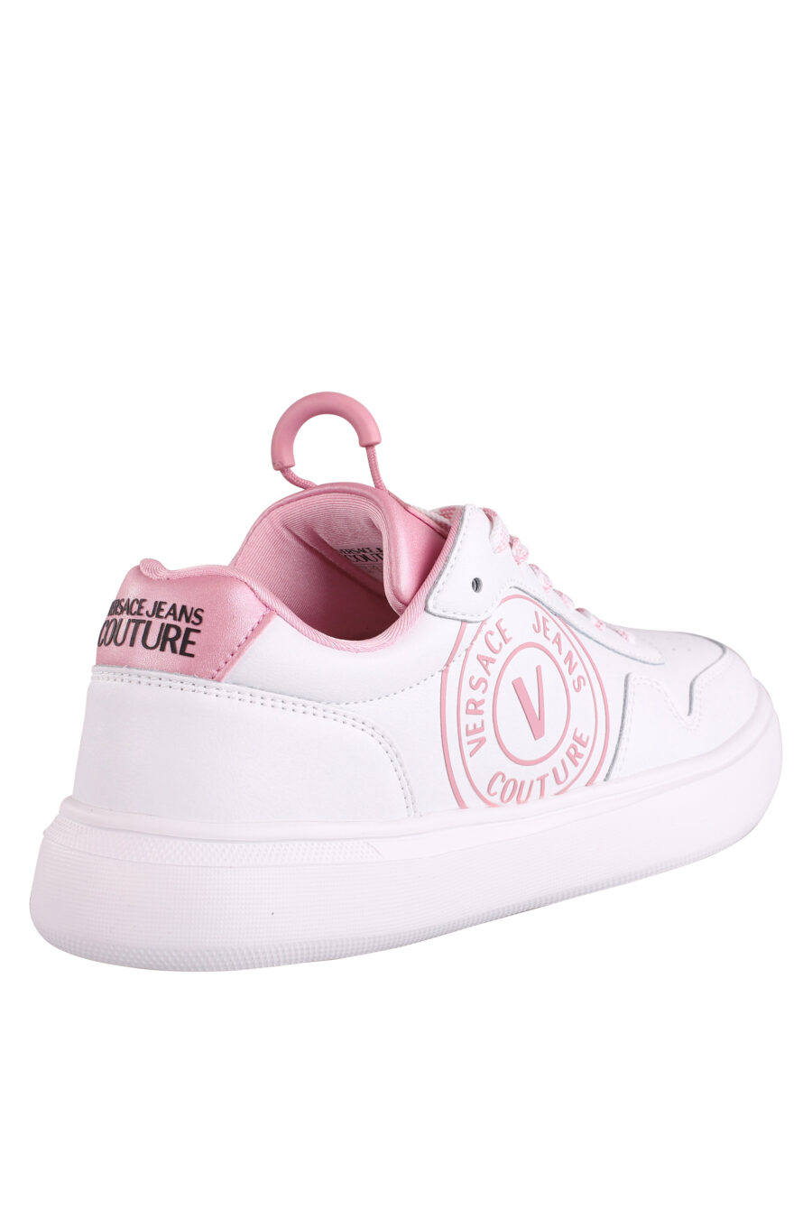 Zapatillas blancas con detalles y logo rosa - IMG 9017
