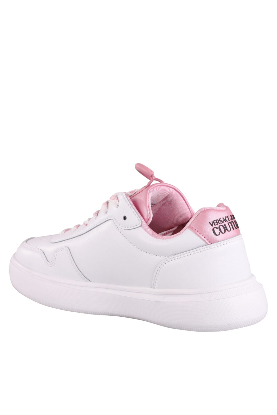 Zapatillas blancas con detalles y logo rosa - IMG 9018