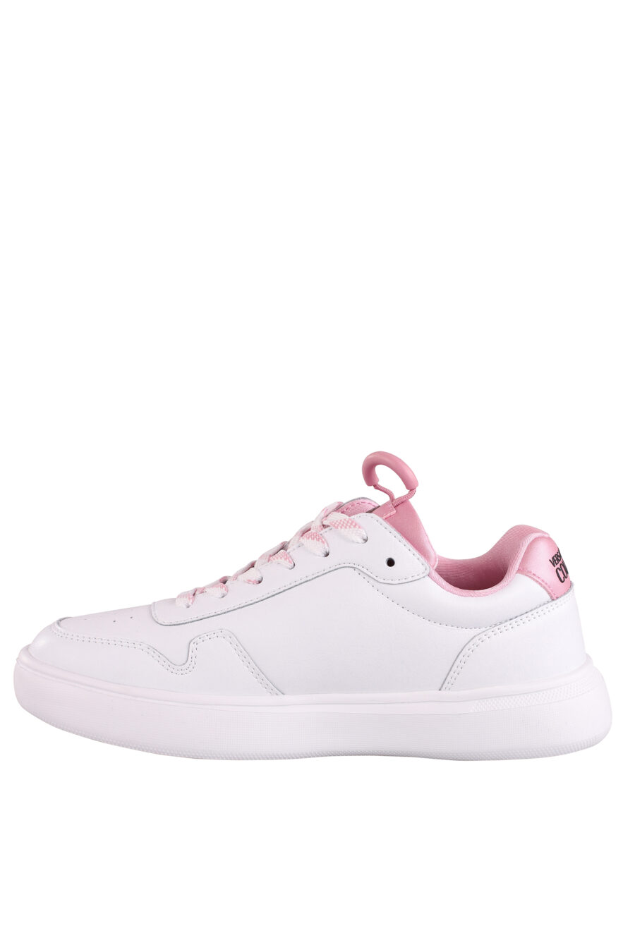 Zapatillas blancas con detalles y logo rosa - IMG 9019