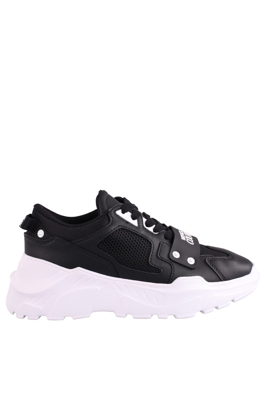 Black "speedtrack" trainers with rubber logo - IMG 9056
