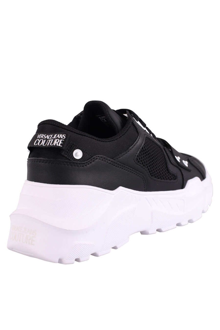 Black "speedtrack" trainers with rubber logo - IMG 9057