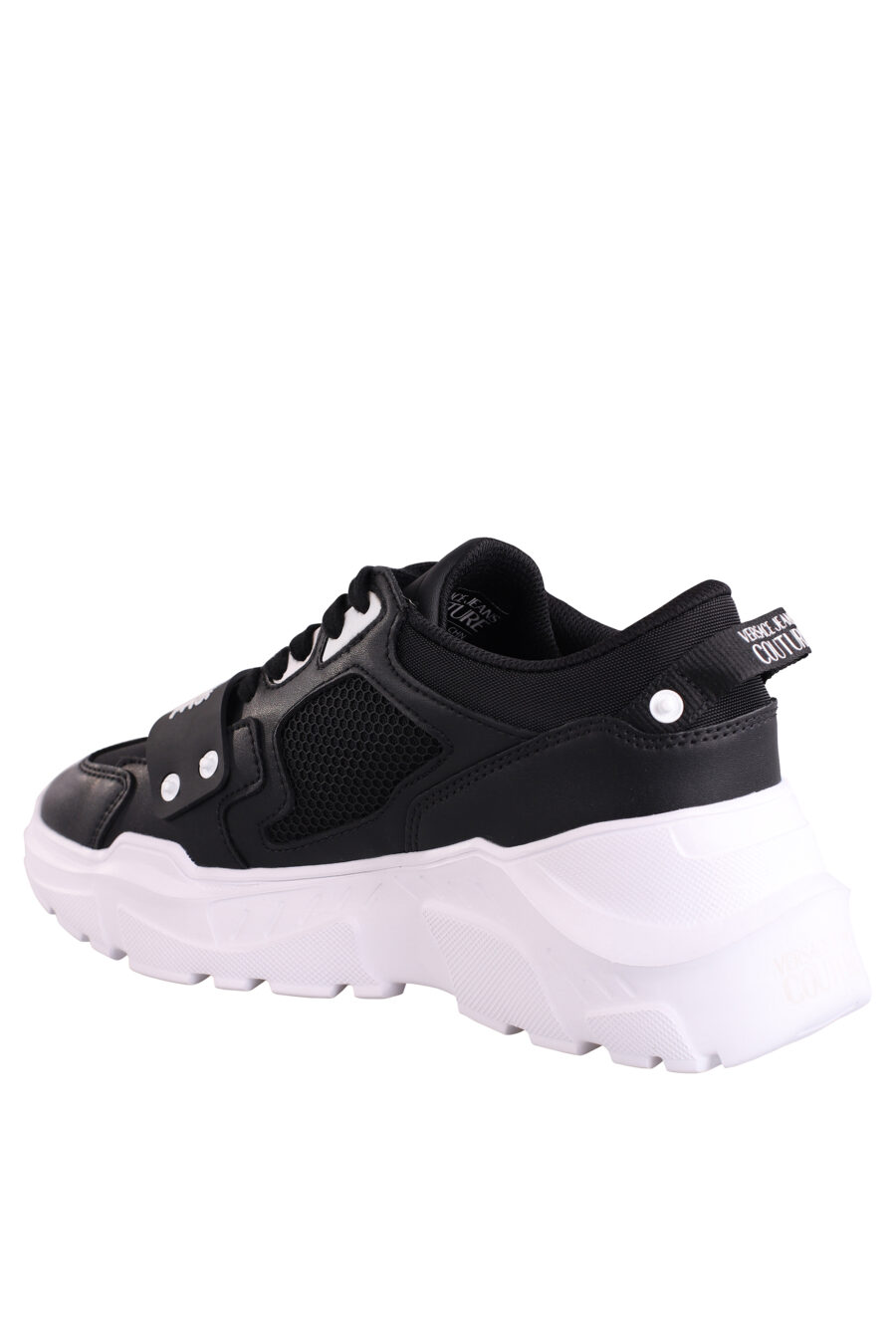 Black "speedtrack" trainers with rubber logo - IMG 9058