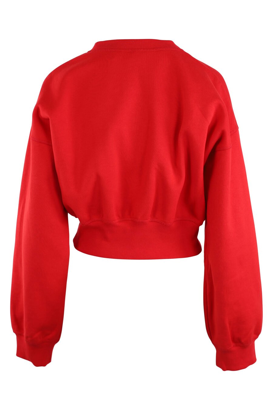 Orange sweatshirt with centred mini logo and wide sleeves - IMG 9125