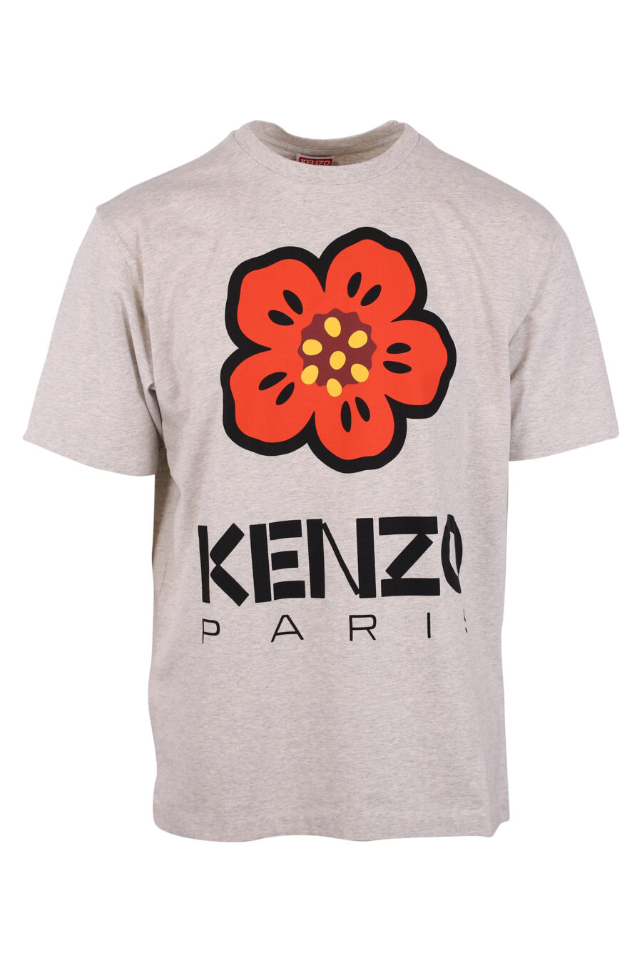 Camiseta gris con logo "flower" - IMG 9465