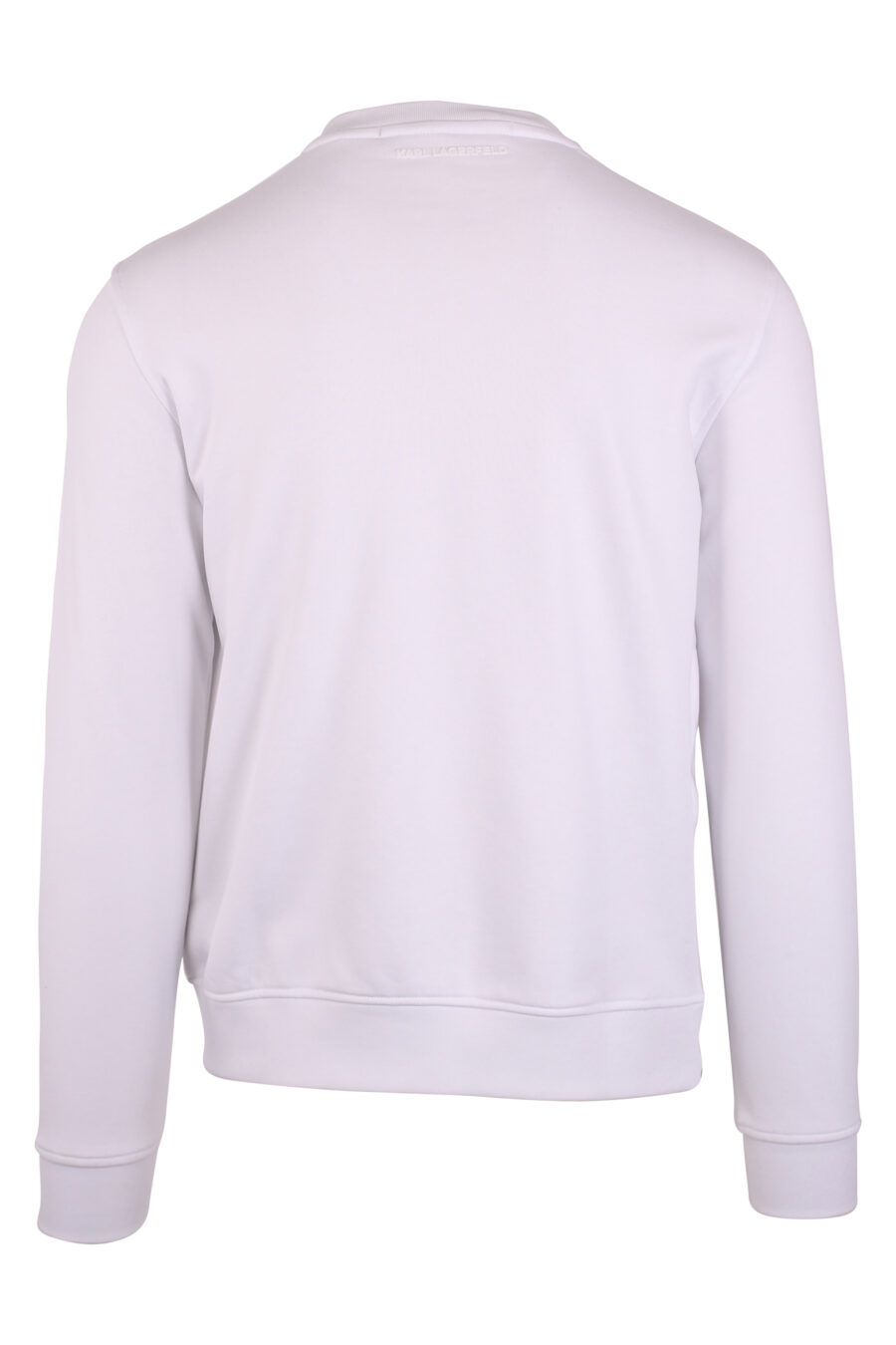 Weißes Sweatshirt mit Maxilogo "karl" in Silhouette - IMG 9477
