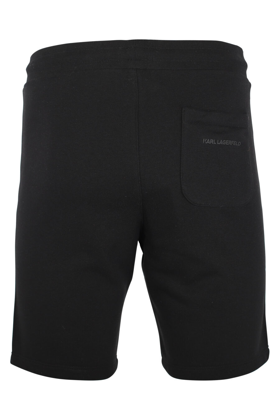 Pantalón de chándal negro corto con minilogo "karl" en silueta blanco - IMG 9508