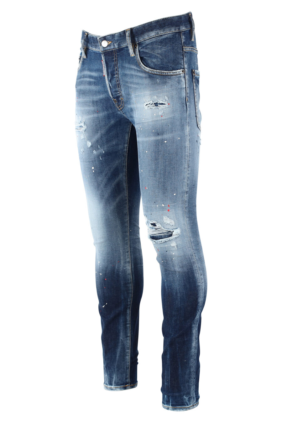 Pantalón vaquero "super twinky jean" azul desgastado con rotos - IMG 9666