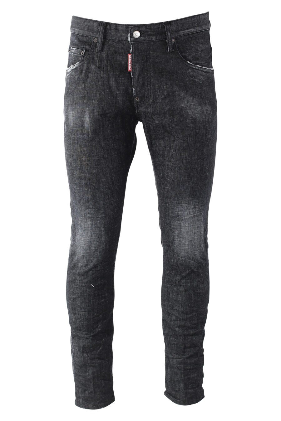Halbgetragene schwarze "Skater-Jeans" - IMG 9670