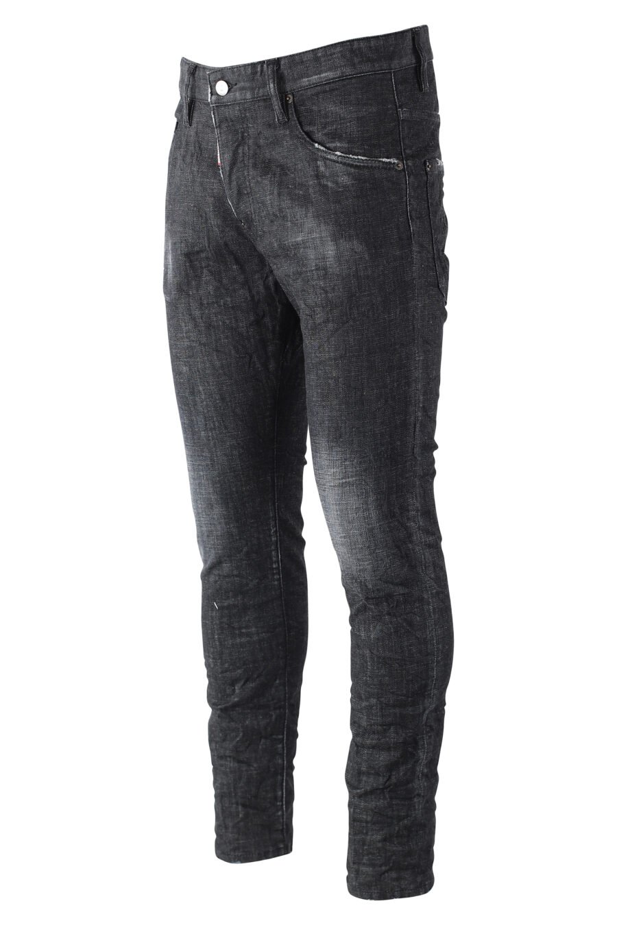 Halbgetragene schwarze "Skater-Jeans" - IMG 9671