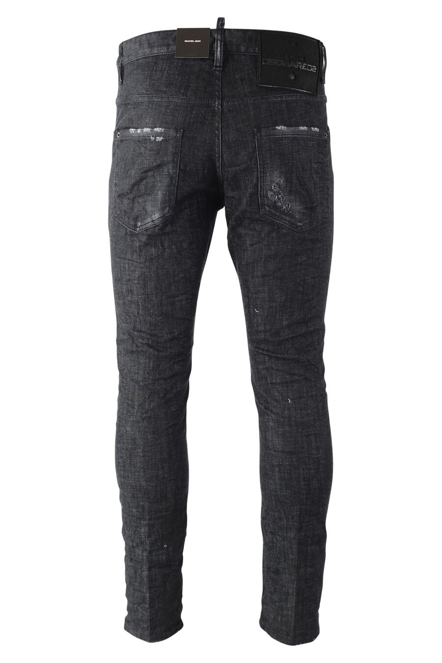Halbgetragene schwarze "Skater-Jeans" - IMG 9673