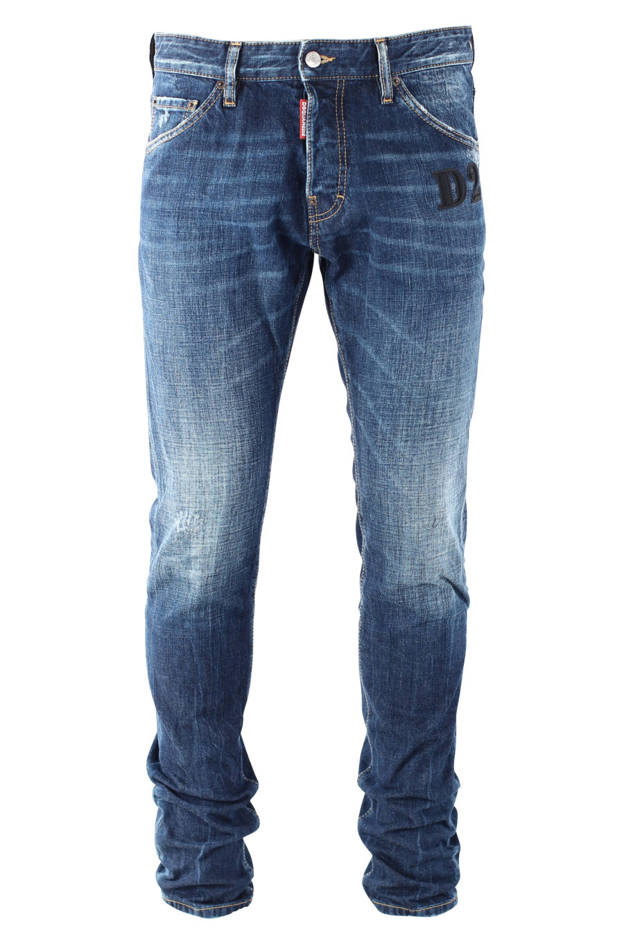 Calças de ganga "cool guy jean" azuis com logótipo "D2" preto - IMG 9686