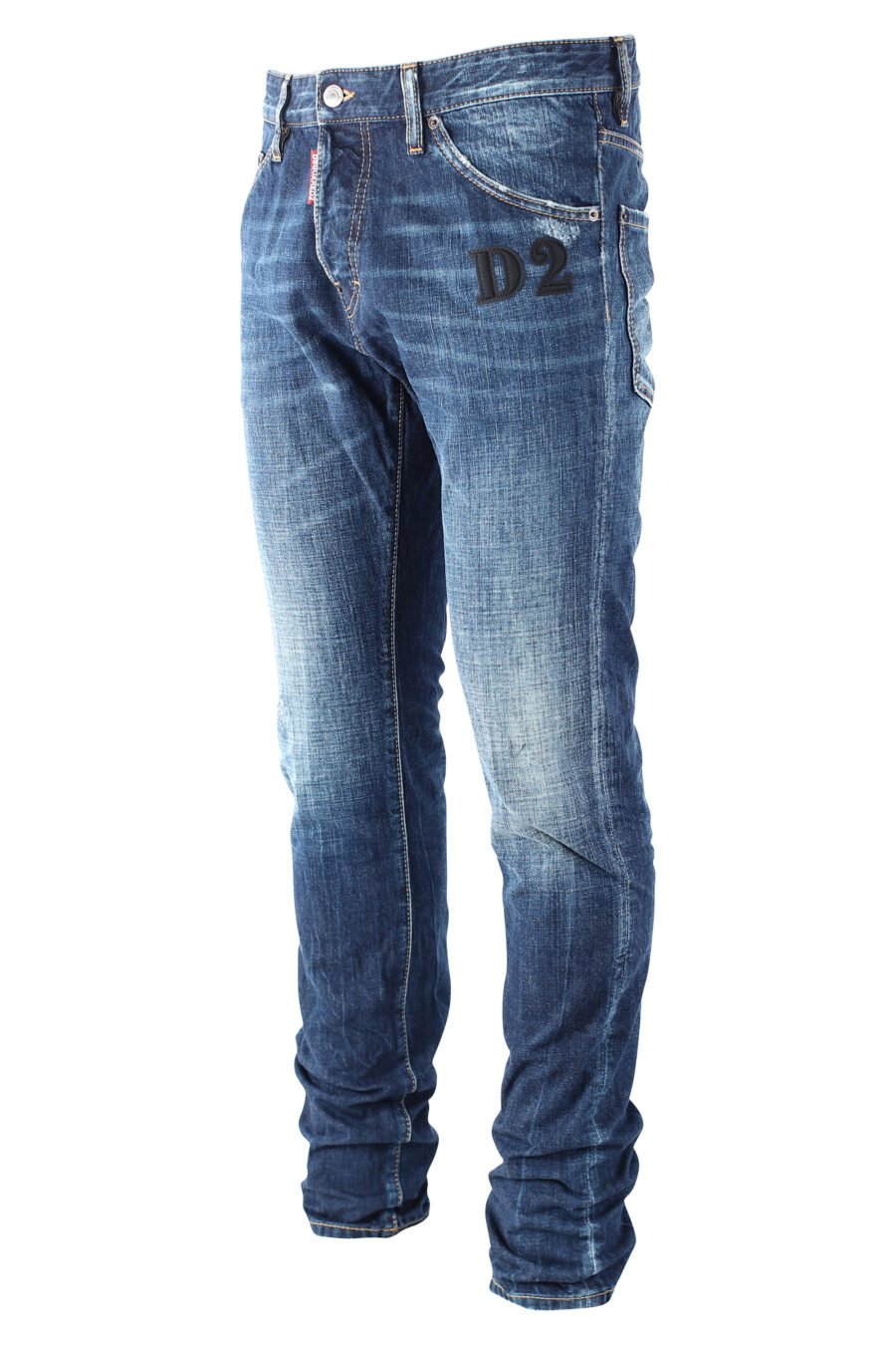 Calças de ganga "cool guy jean" azuis com logótipo "D2" preto - IMG 9688