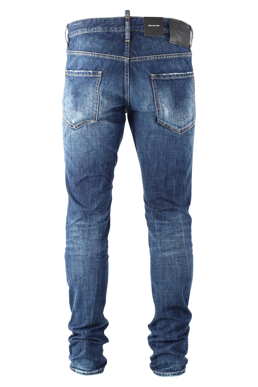 Calças de ganga "cool guy jean" azuis com logótipo "D2" preto - IMG 9689