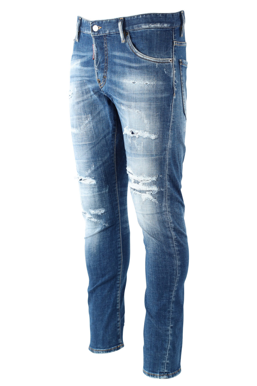 Pantalón vaquero "sexy twiste jean" azul desgastado con rotos - IMG 9694