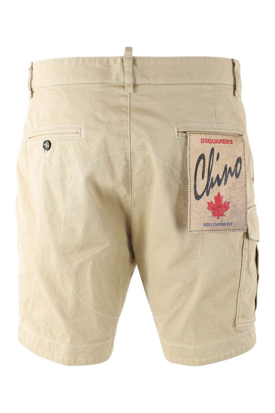 Pantalón corto beige "sexy cargo shorts" - IMG 9710