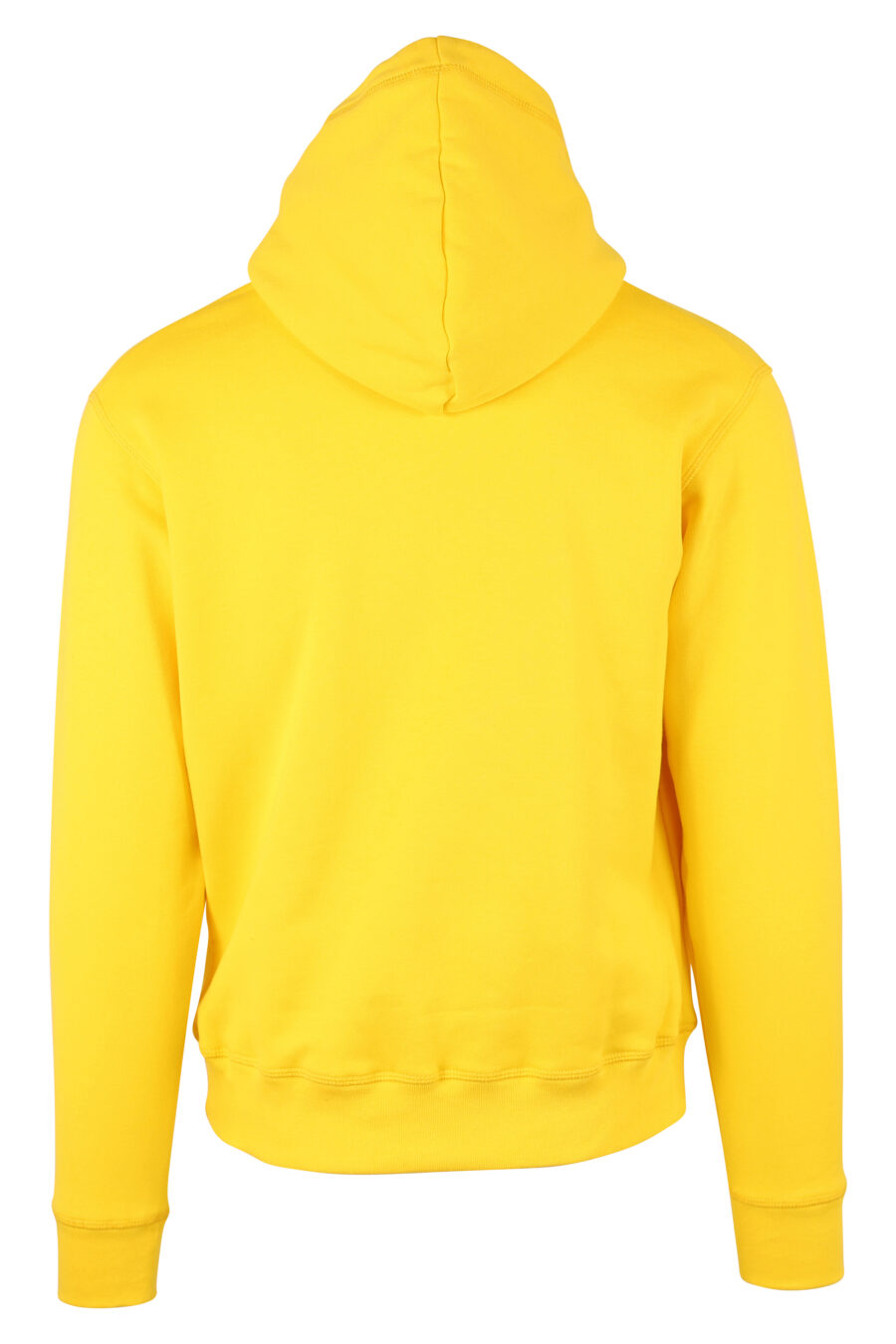 Sweat à capuche jaune avec double logo "icon" - IMG 9737
