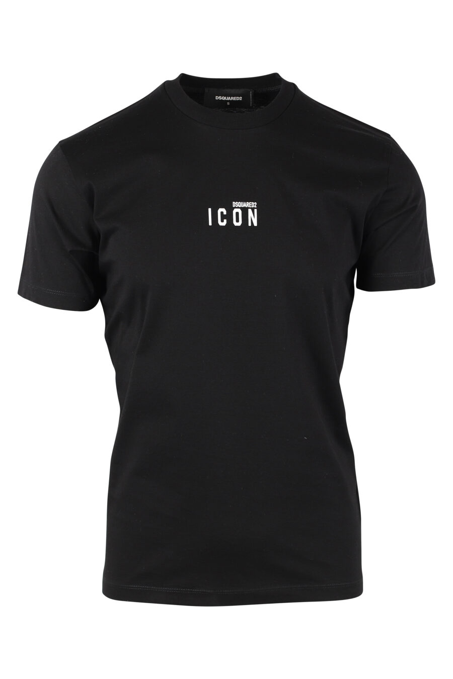 Schwarzes T-Shirt mit Minilogo "Icon" - IMG 9766