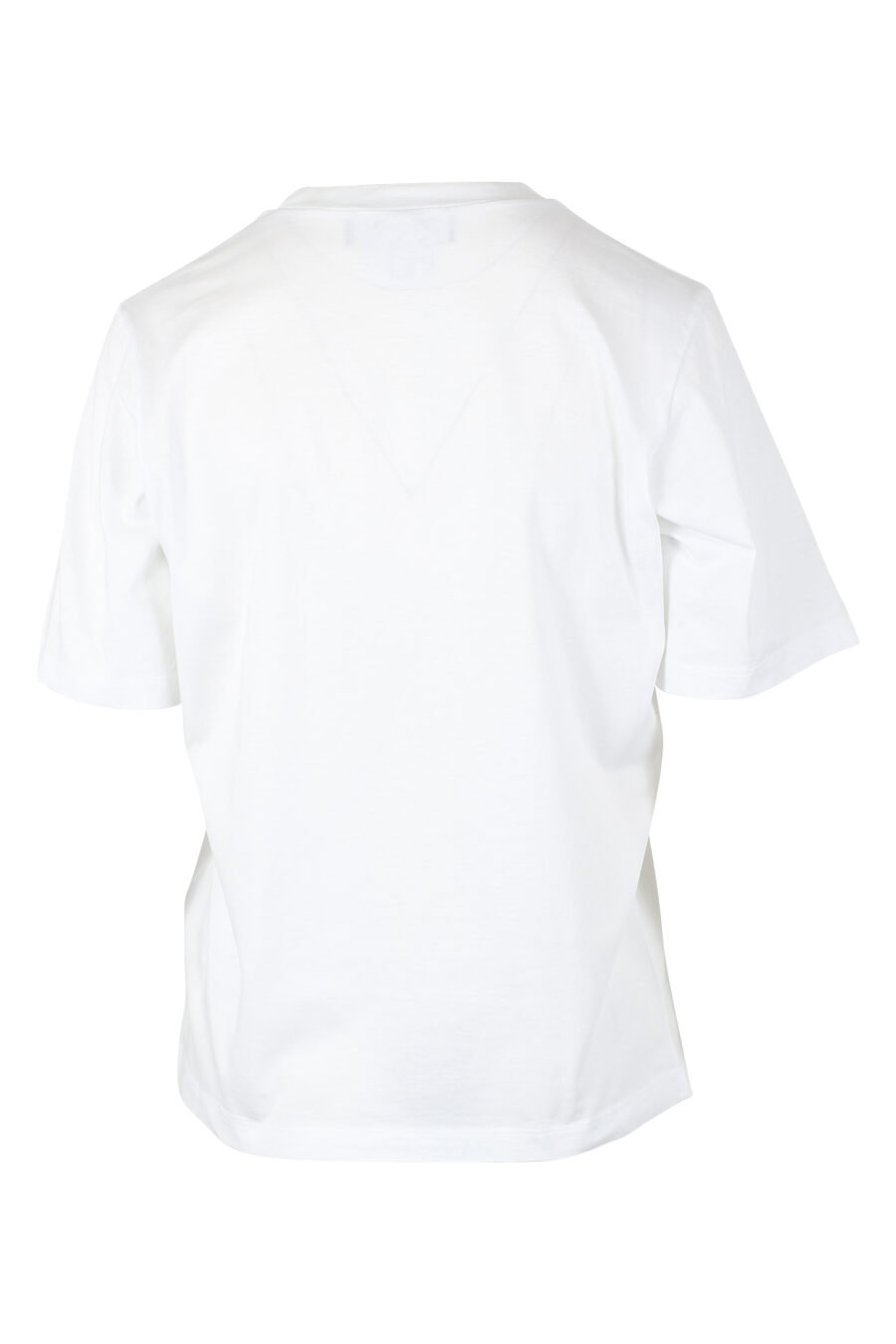 Camiseta blanca con logo "icon" y perro surfer - IMG 9786