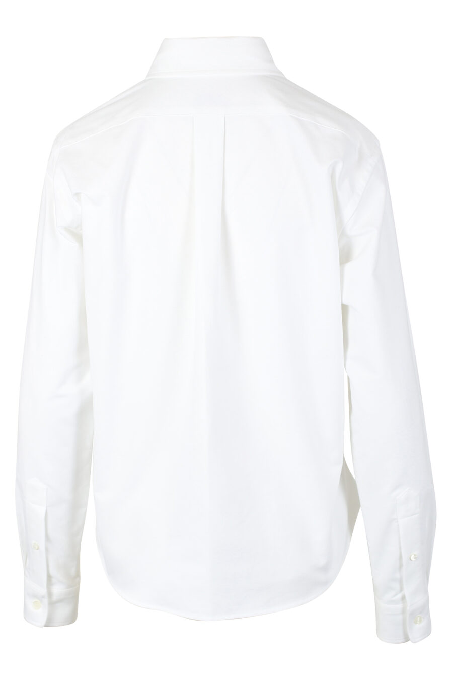 Chemise blanche avec mini-logo orange - IMG 9789