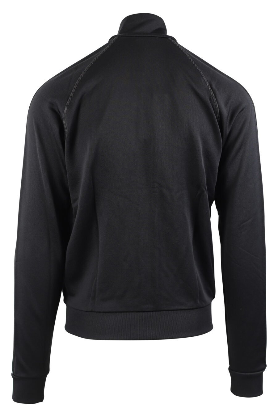 Sweat noir zippé avec logo blanc sur les manches - IMG 0436