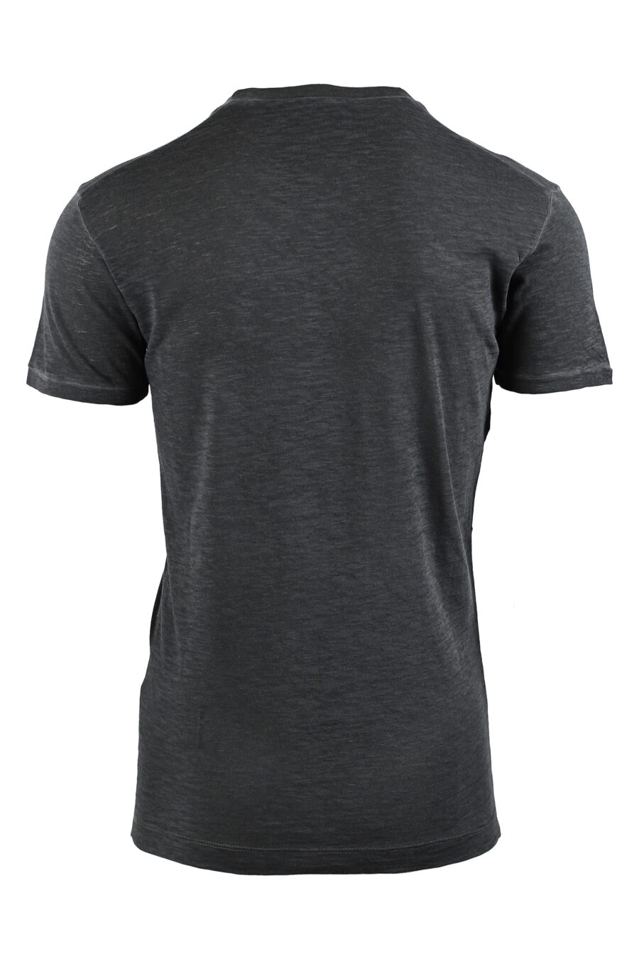 Camiseta gris con maxilogo negro de felpa - IMG 0479