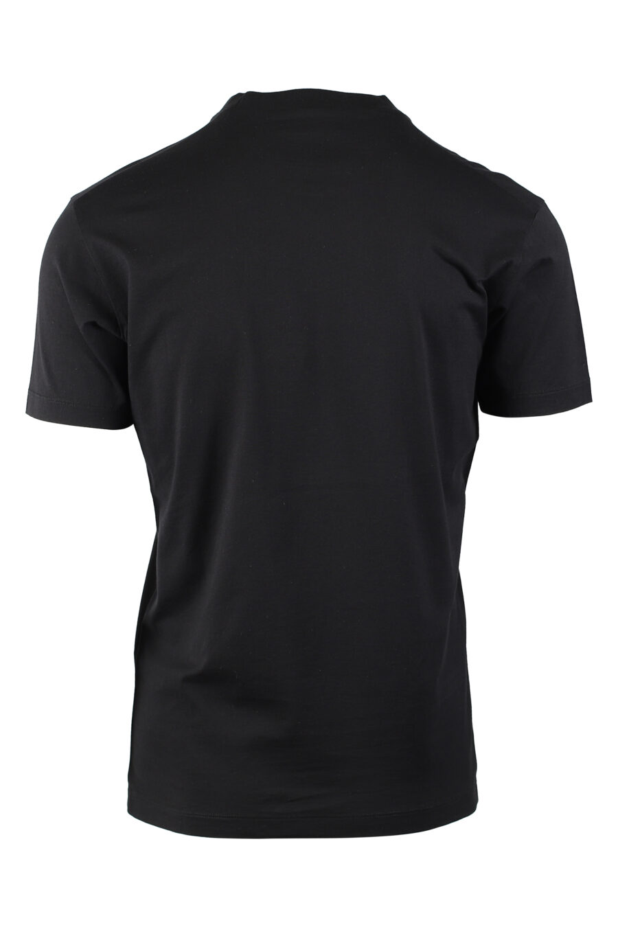 Camiseta negra con logo "icon" azul - IMG 0520