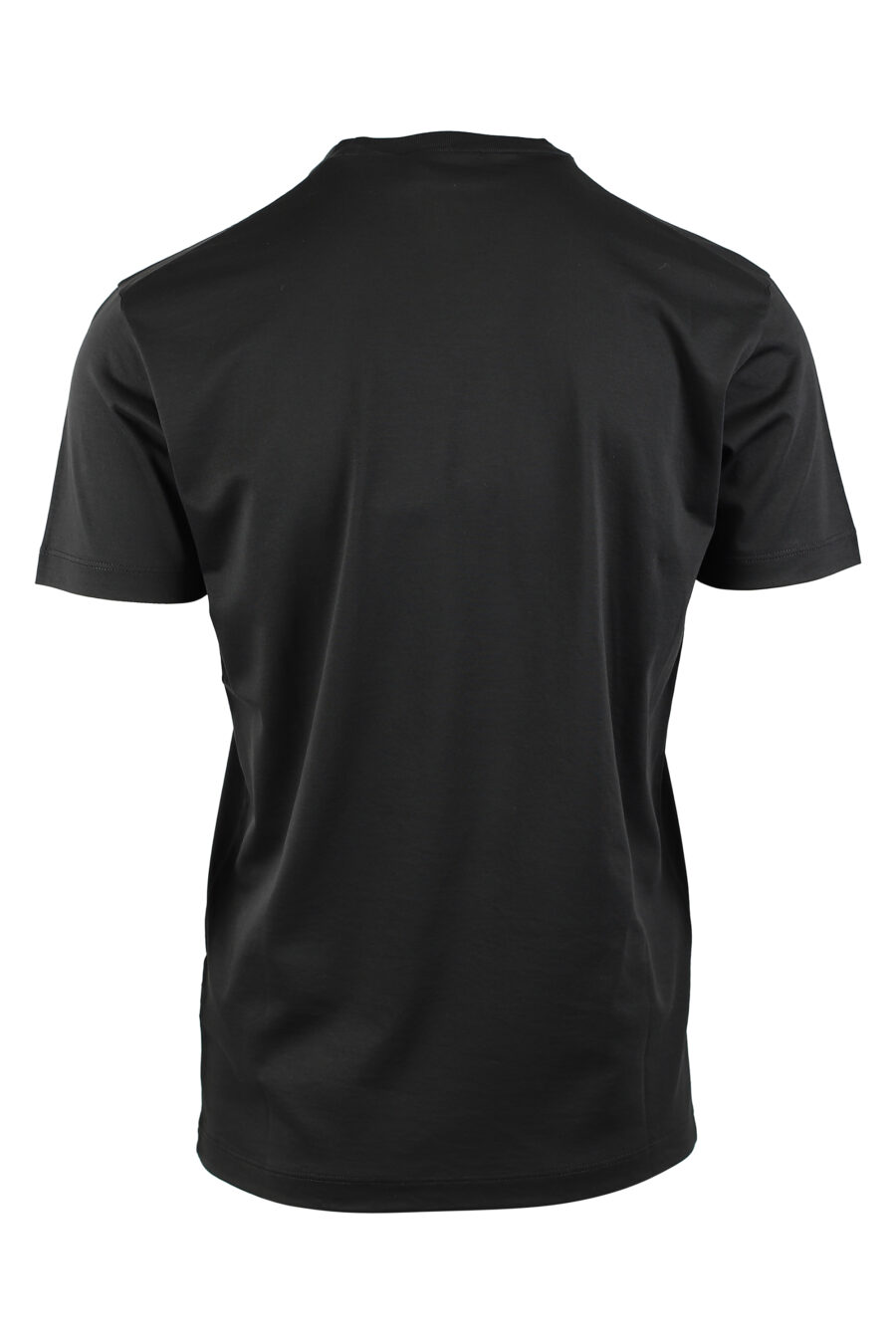 Camiseta negra con maxilogo en silueta en onda - IMG 0561
