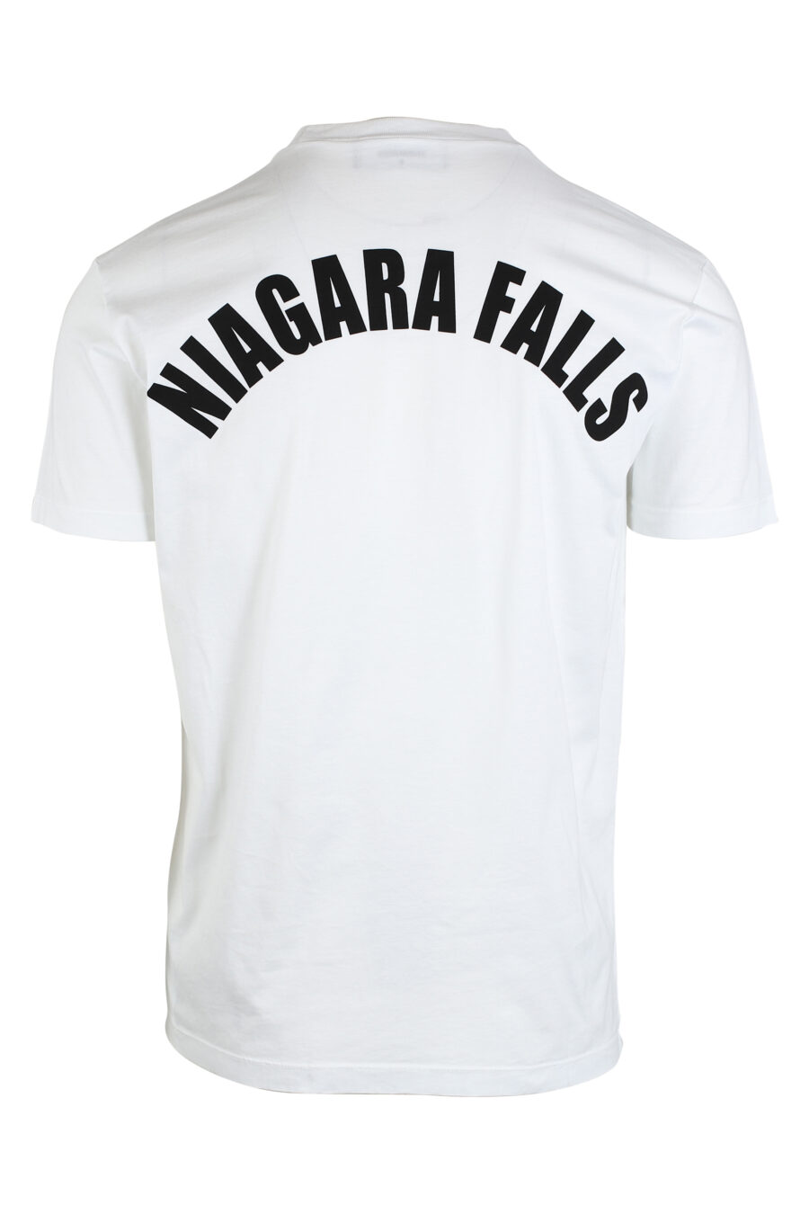 Weißes T-Shirt mit schwarzem Minilogo - IMG 0672