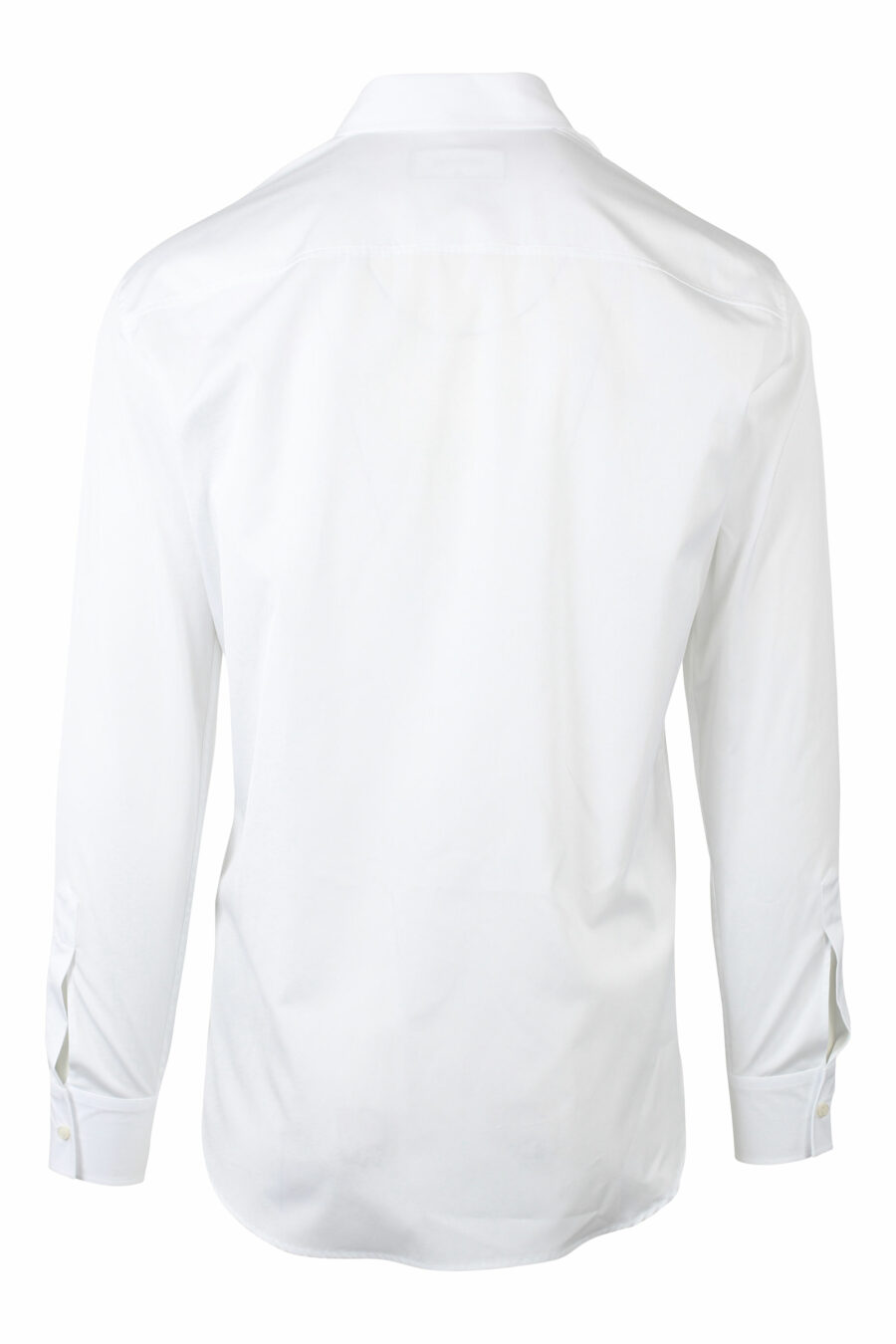 Camisa blanca con maxilogo doble logo "icon" vertical - IMG 0785