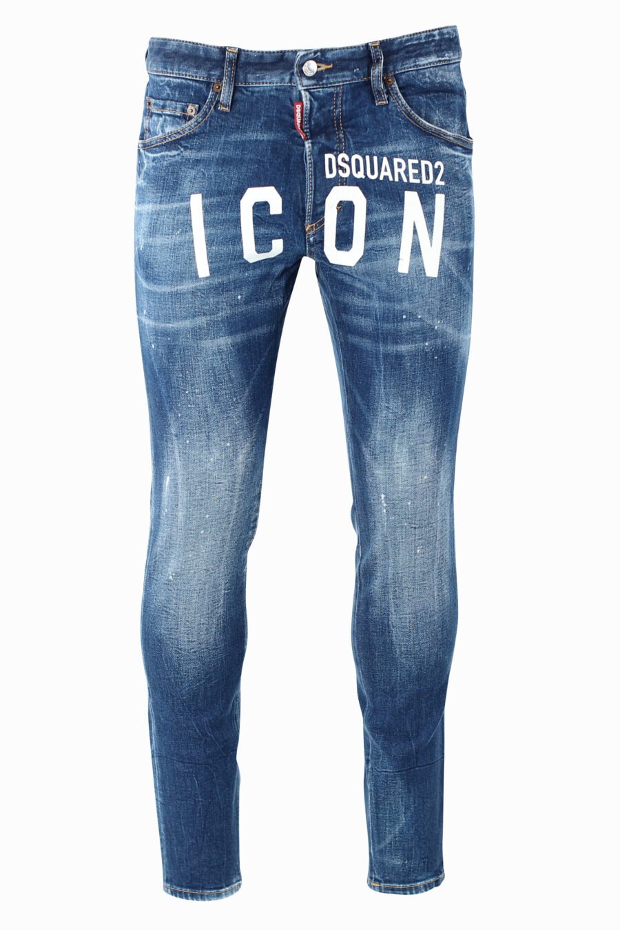Pantalón vaquero "Skinny Dan Jean" azul con maxilogo "icon" frontal - IMG 0978