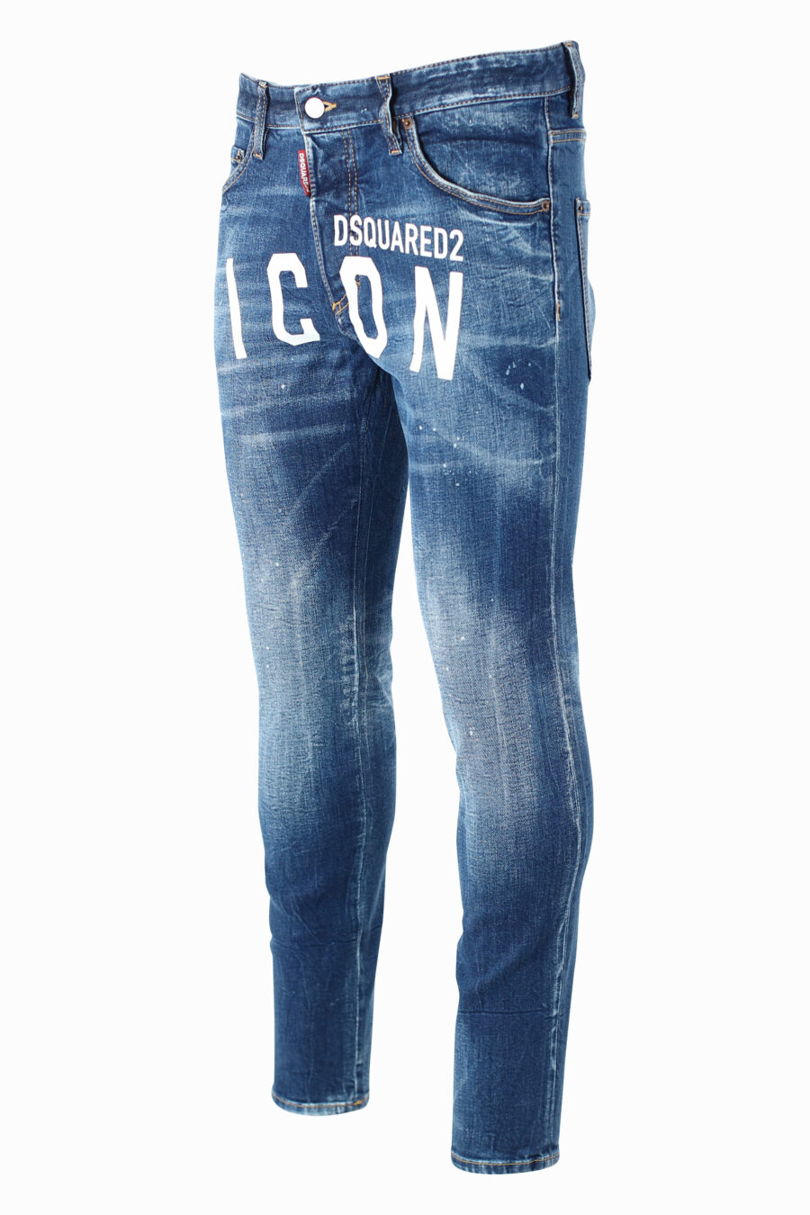 Pantalón vaquero "Skinny Dan Jean" azul con maxilogo "icon" frontal - IMG 0979