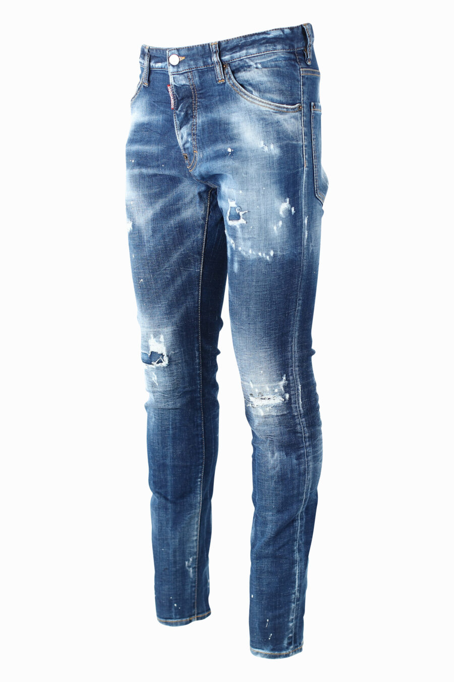 Cool Guy" blaue, halb abgetragene Jeans mit Rissen - IMG 0989