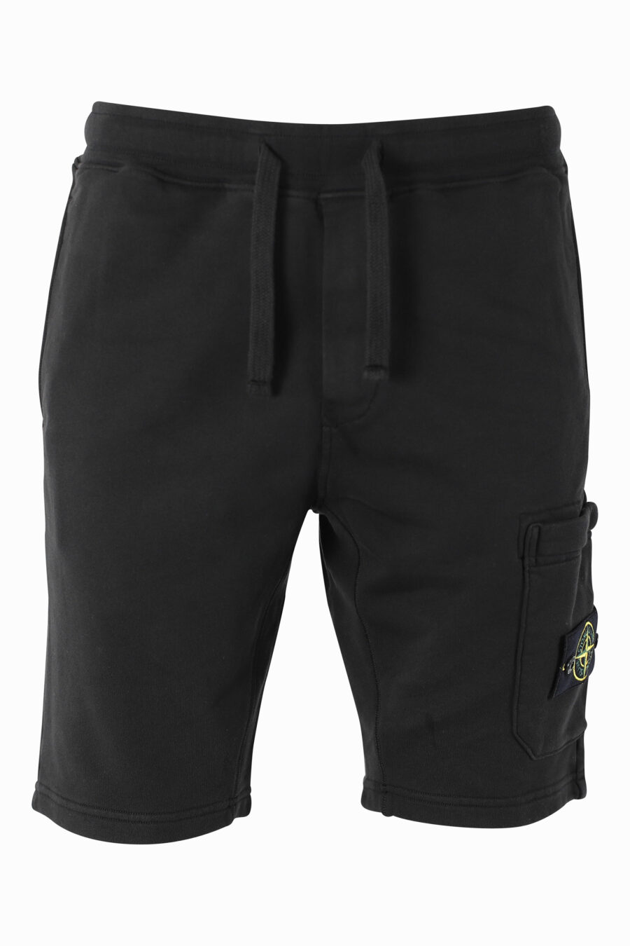 Pantalón corto negro con parche lateral - IMG 1009